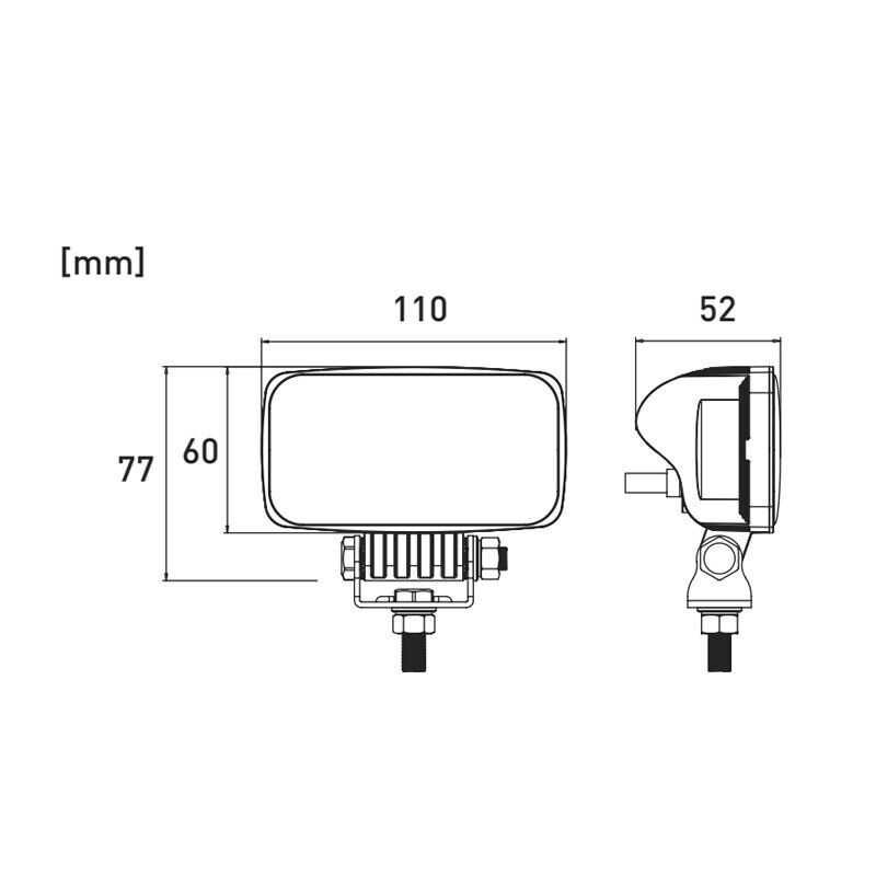 1бр. ЛЕД БАР LED BAR работна лампа 15W, Spot - 4 диода + DRL - 9 диода