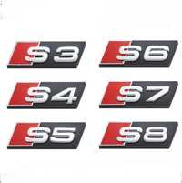 Embleme grila S3 S4 S5 S6 S7 S8 Emblema Audi sline Sticker Sigla Stema