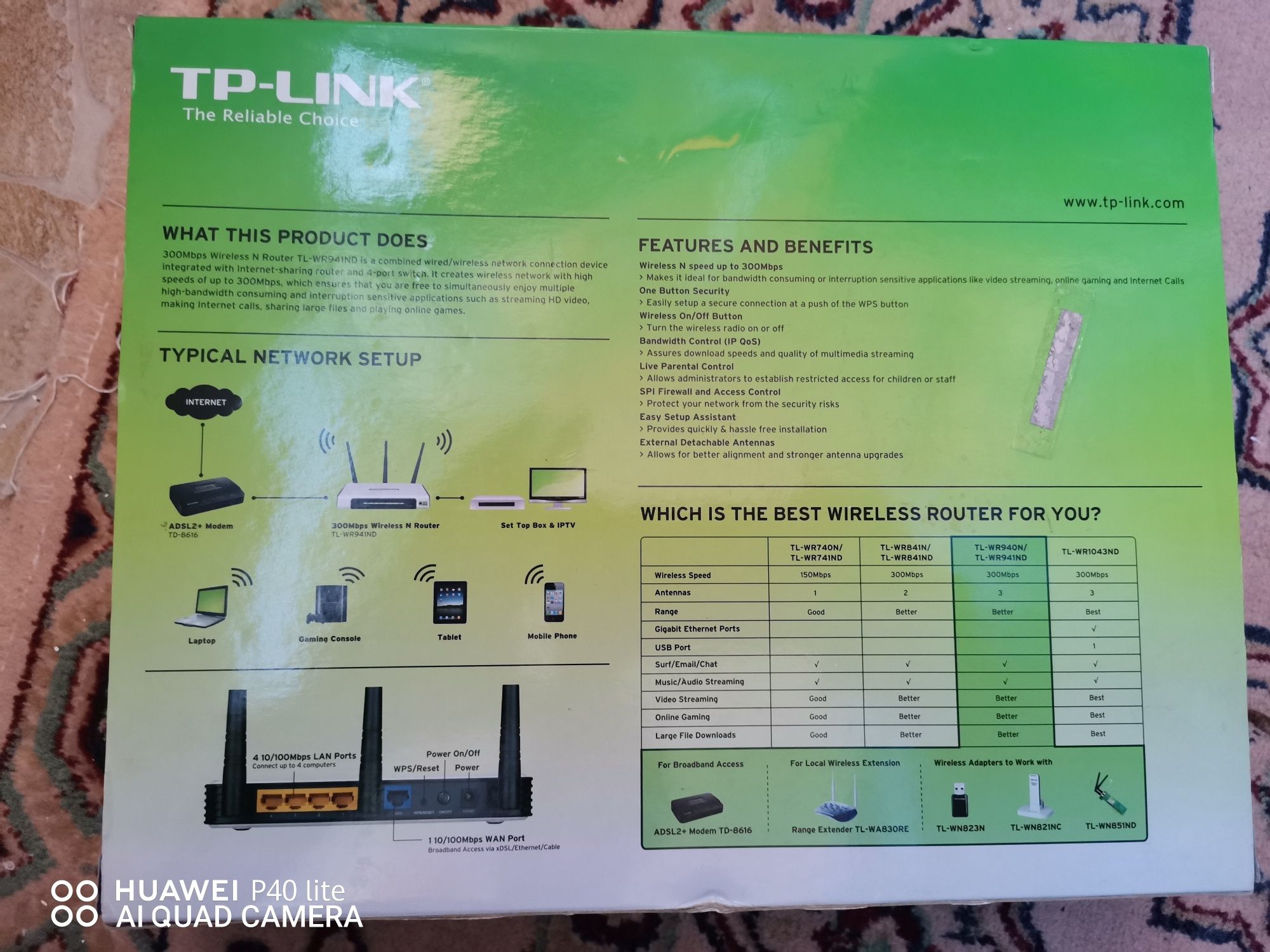 Router wireless TP-LINK TL-WR941ND