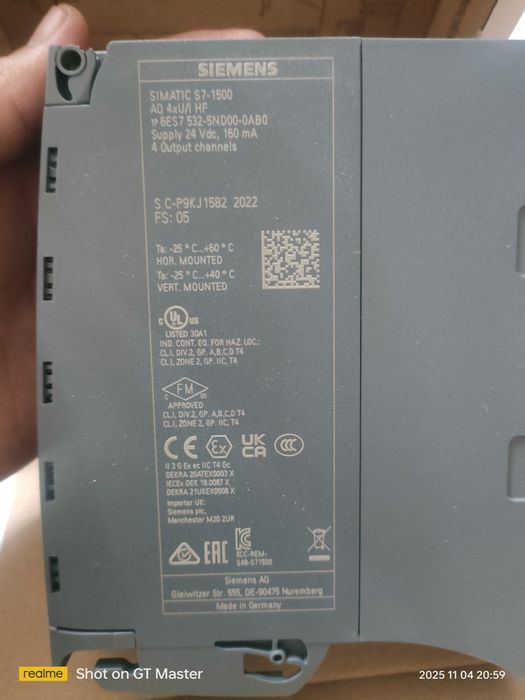 Simatic S7-1500, ANALOG OUTPUT, AQ 4xU/I HF