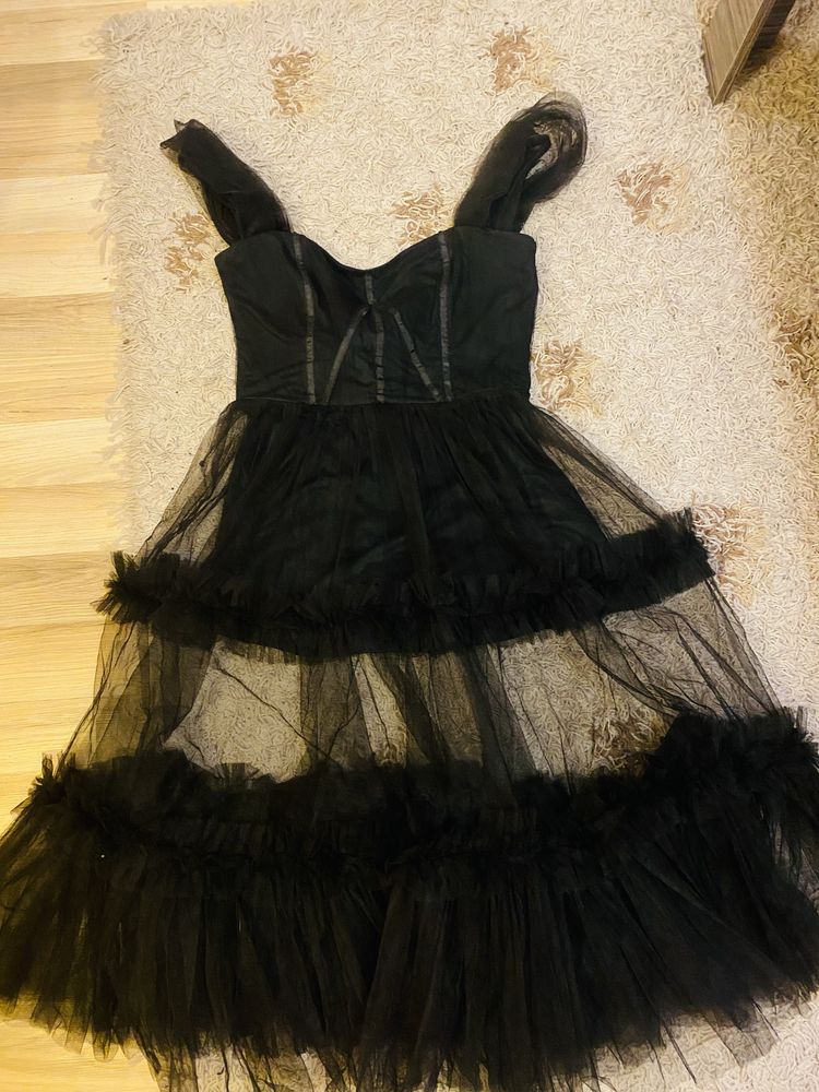Lydia Millen Корсетна рокля с детайли от тюл