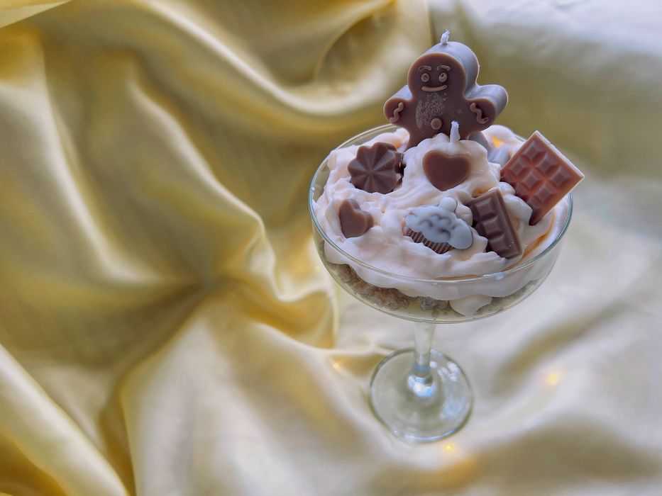 Подарък Соева свещ/ букет