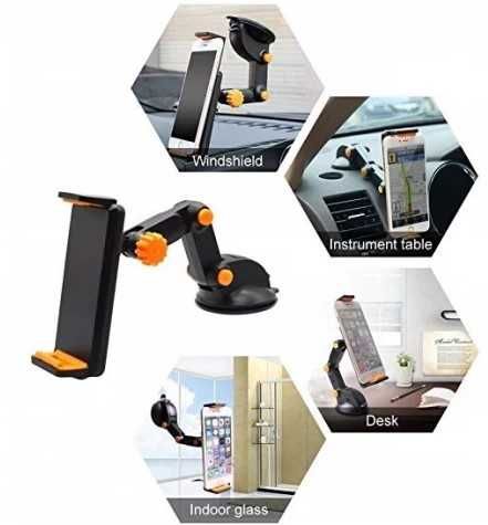 Универсална стойка за телефон и таблет в кола Excavator - поставка 2в1