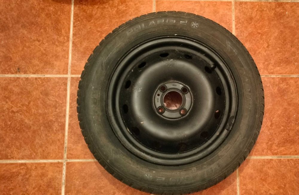 2 Jante tablă + cauciucuri Polaris2 ?+S