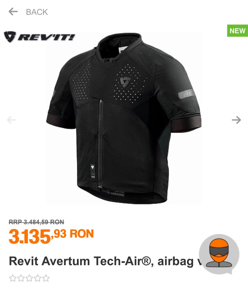 vesta airbag tech air