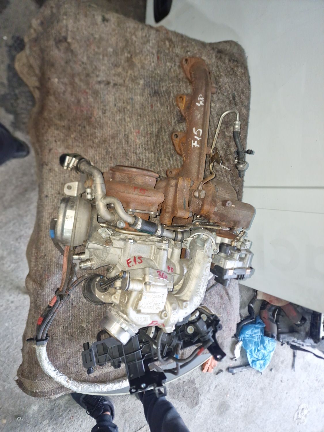 Turbina turbo turbina valve 4.0 D Biturbo bmw x5 x6 f15 f16 30.000 km