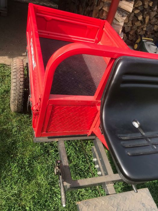 Motocultor nou,cu remorca si îngropator