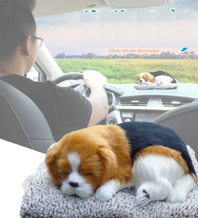 Влагоабсорбатор за кола- възглавничка с кученце и звук, 2 цвята