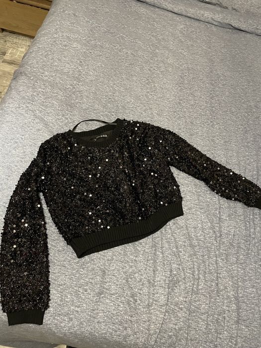 Bluza cu paiete -femei marinea 40 EU