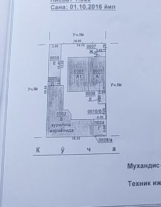 Первая линия! Яшнабадский район 5.2 сотки под строительство