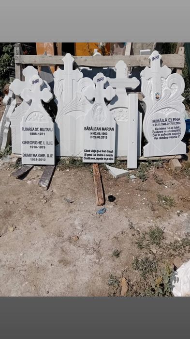 Vând cruci de marmură preț de producător cu scrisul inclus în preț