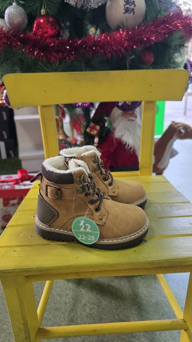 Детски зимни боти кафяви