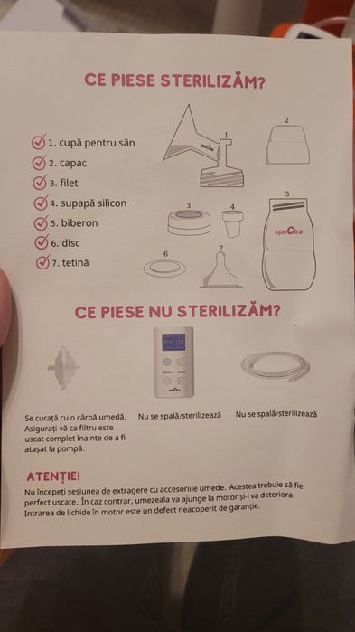 Pompa de san electrica duala, Spectra 9 Plus