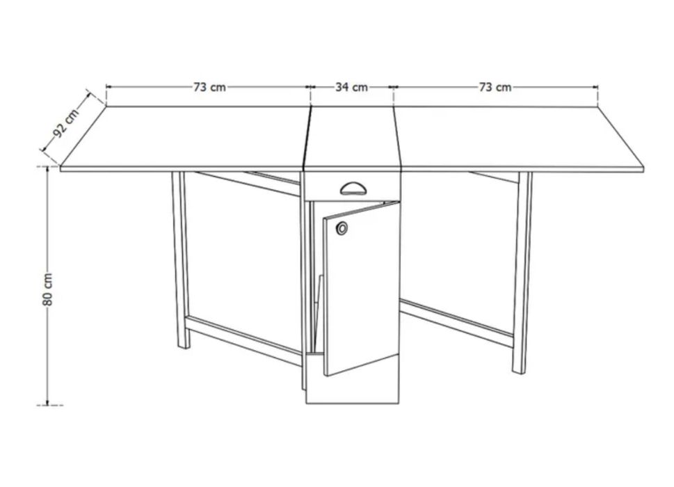 Vand masa extensibila, tip fluture