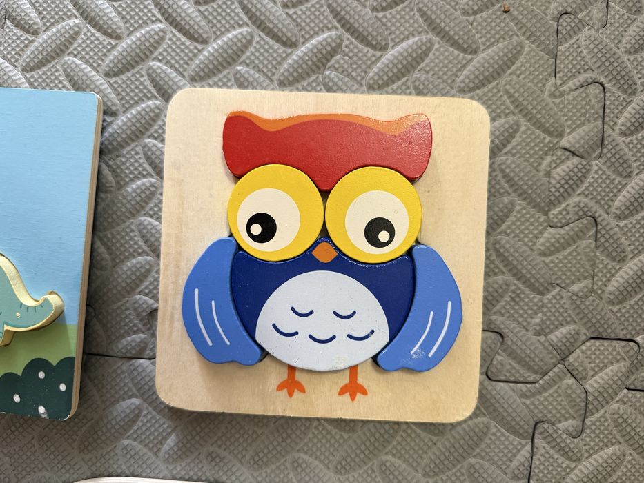 Дървени пъзели - бебе