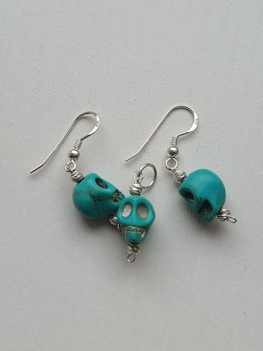 Set argint cercei si pandantiv