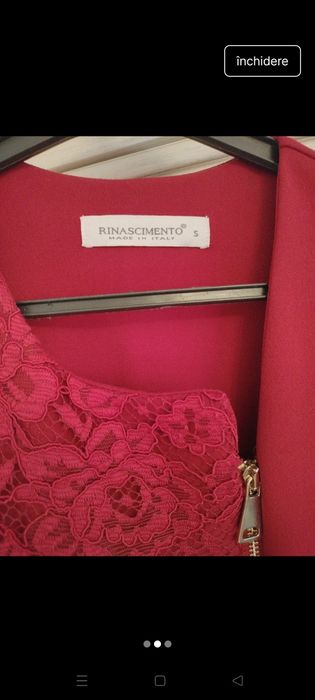 Rochie rinascimento, noua, fără etichetă