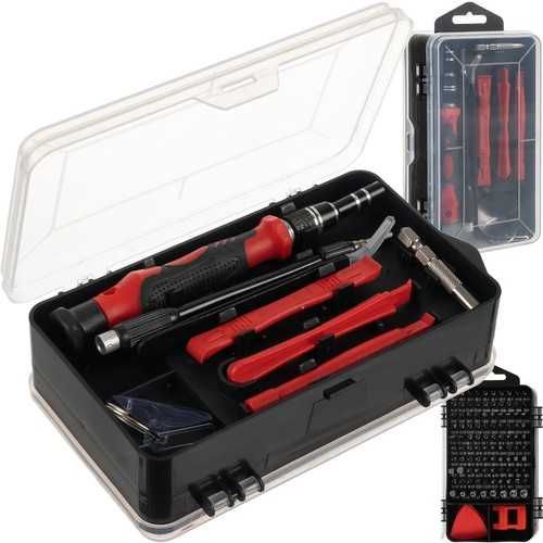 Set Biti Si Tubulare, 110 Piese, Reparat Telefoane, Torx, Crom Vanadiu