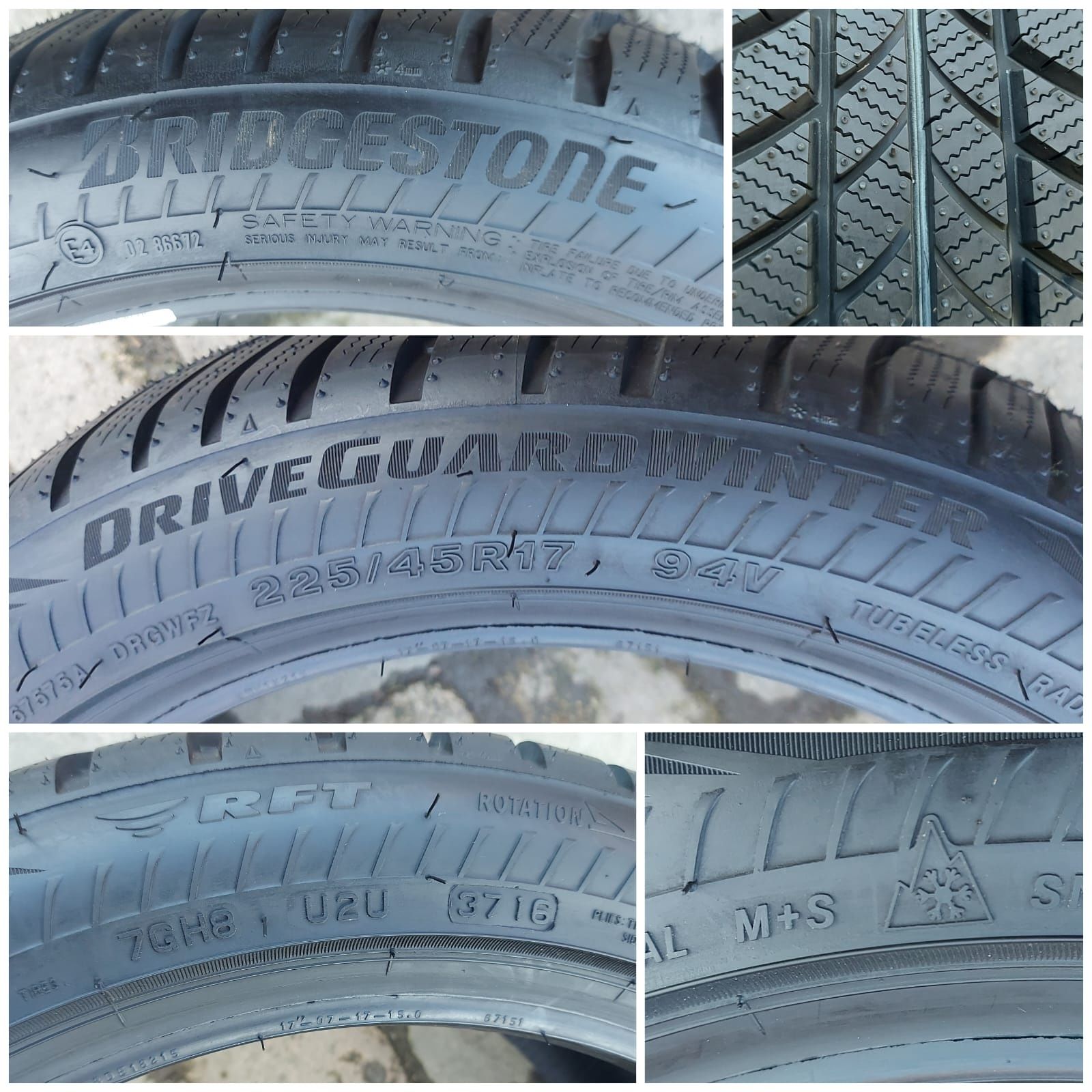O bucată 225/45 R17 M+S iarnă - una Dunlop Semperit Bridgestone