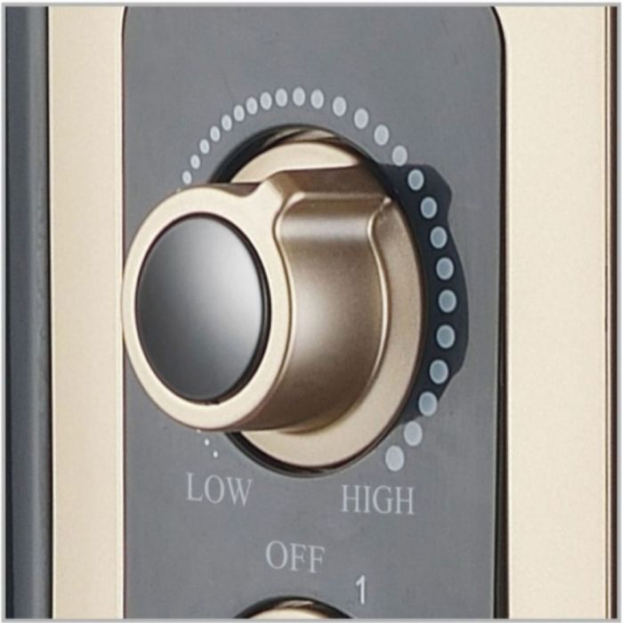 Радиатор, 2500W,13 ребра,3 степени,Поставка за дрехи,Регулируем термос