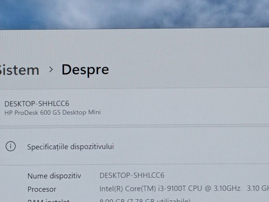 Procesor i3 9100t generația 9