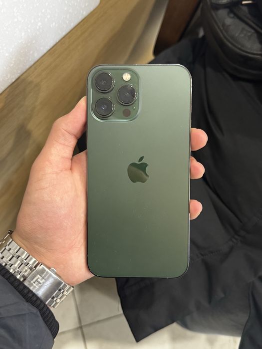Айфон 13ПроМакс зеленого цвета Акб 81% 256Гб