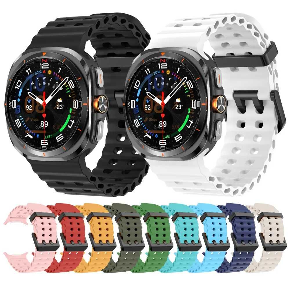Силиконови каишка Premium за смарт часовник Samsung Watch 7 Ultra 47mm