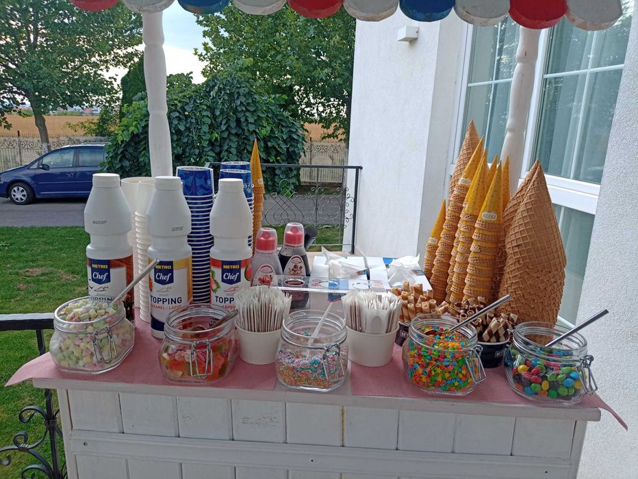 Ice cream bar înghețată la evenimente