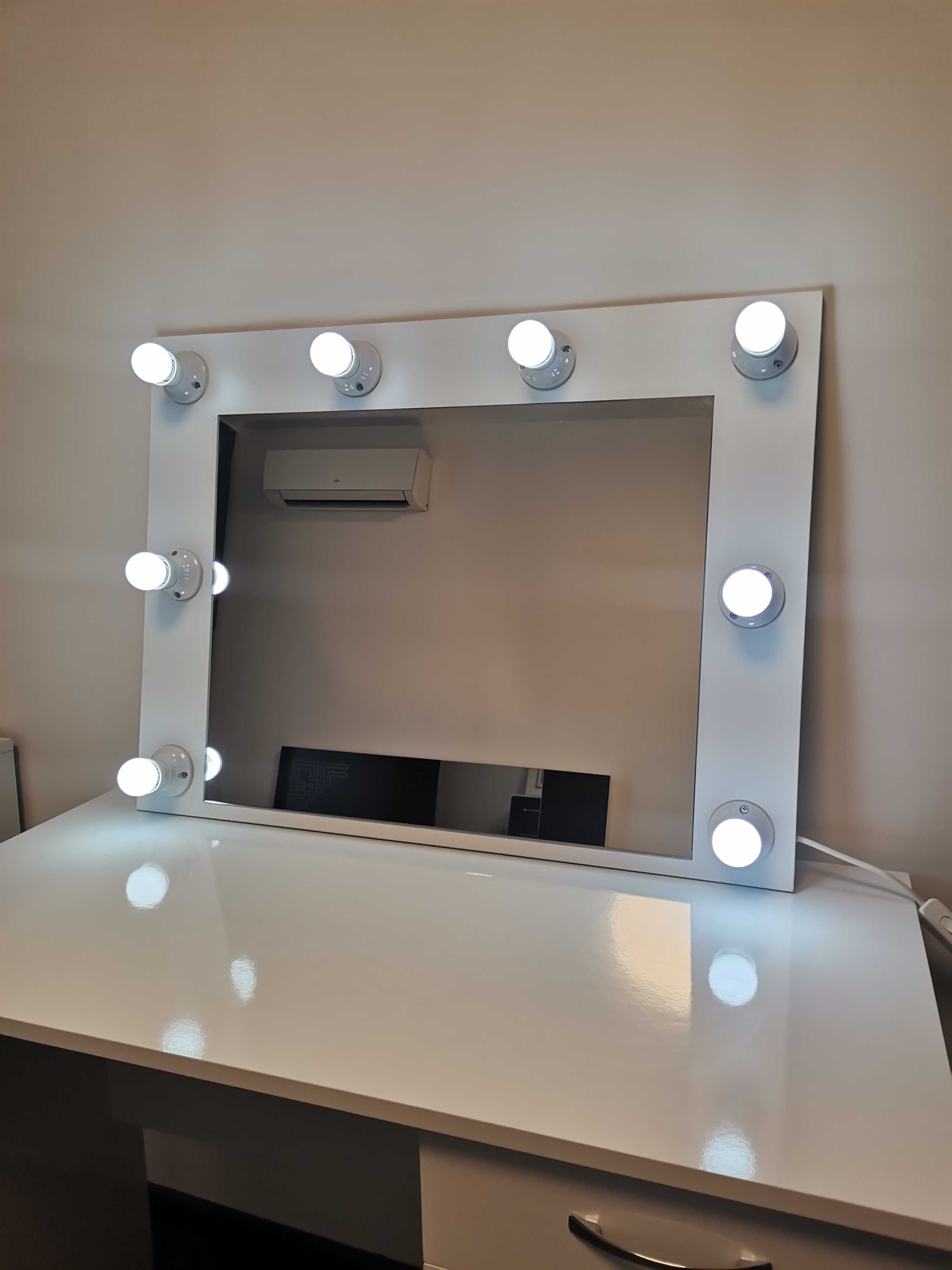 Огледало за грим и фризьорски салони с осветление