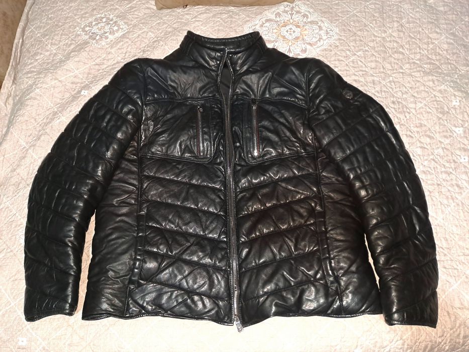 Кожанная стильная куртка