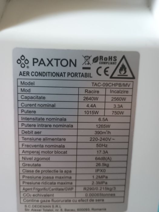 Aer condiționat portabil