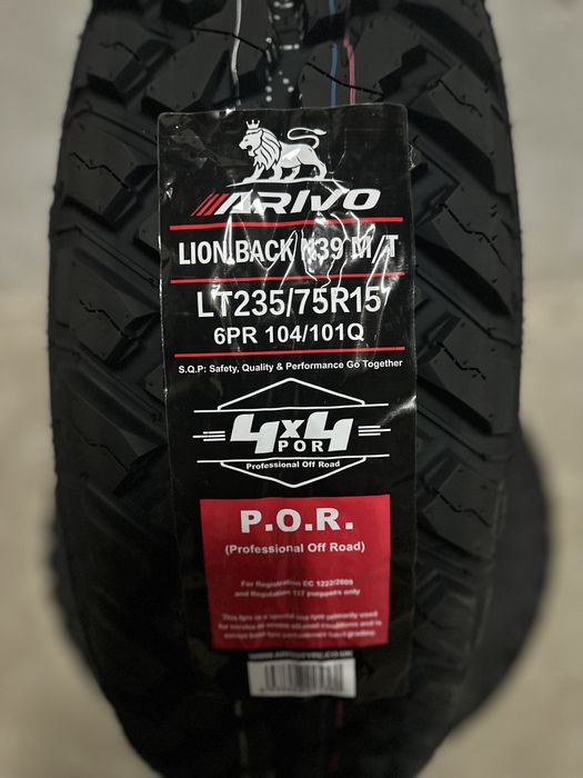 Нови джипови гуми ARIVO N39 MT 235/75R15 104/101Q НОВ DOT БОРД 2357515