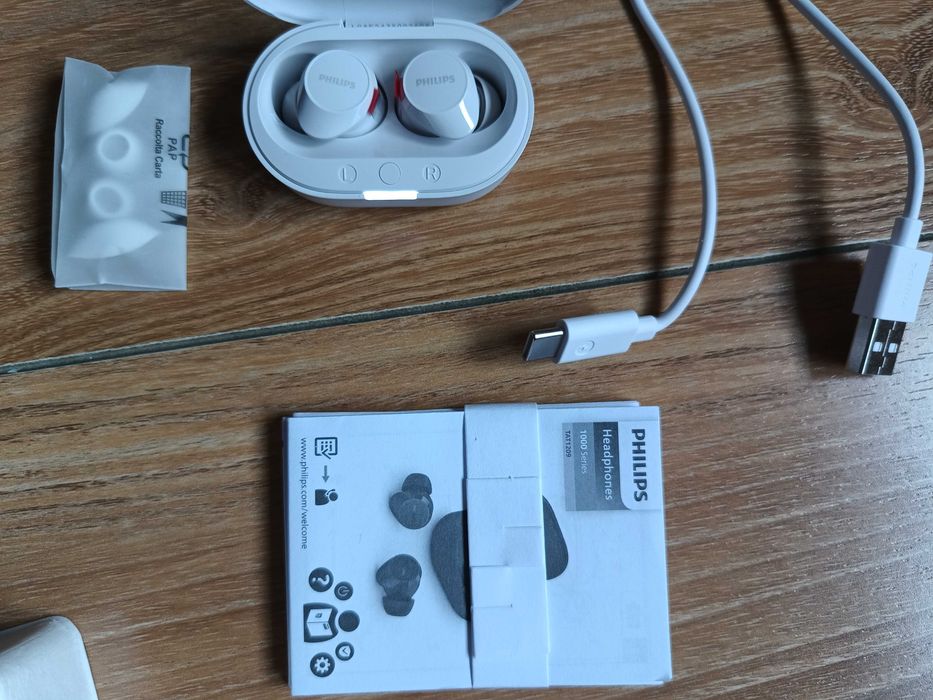 Casti Noi PHILIPS TAT1209WT/00, True wireless,Bluetooth,In-ear