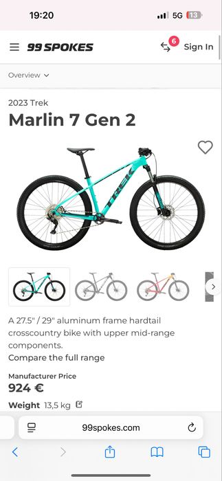Trek Marlin 7 29 планински велосипед