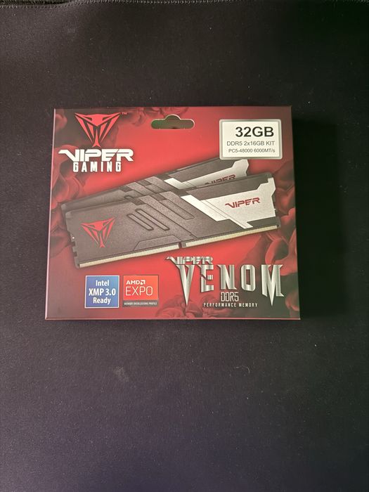 Ram DDR5 32gb 6000 MT/s CL36 1.35V Patriot Viper Garantie XMP 3 EXPO