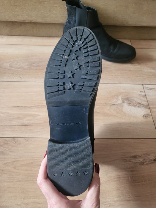 Оргинални боти Tommy Hilfiger от естествена кожа