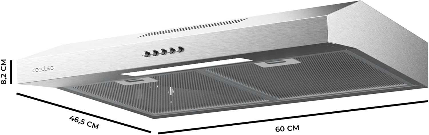 Абсорбатор Cecotec Bolero Flux 60см 220 м3/ч, 70W мотор, ЛЕК ДЕФЕКТ