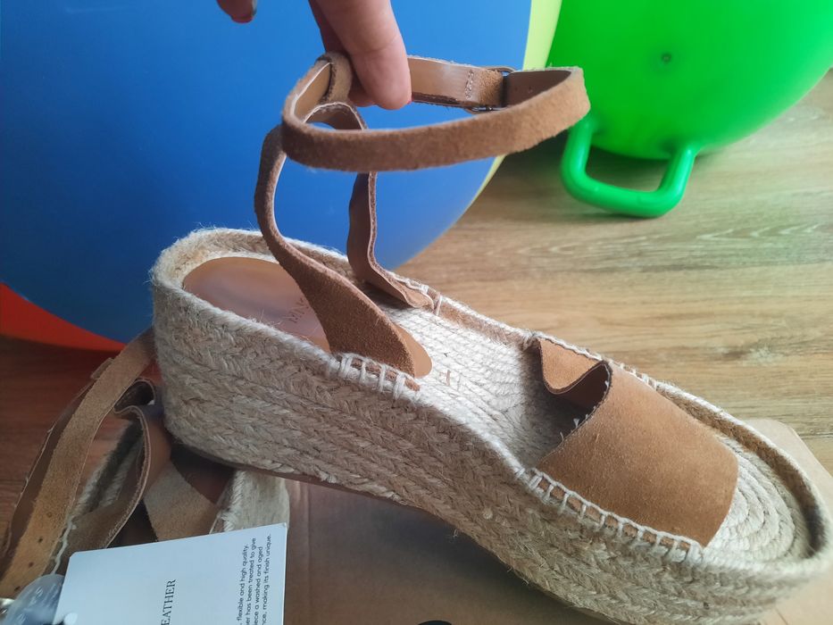 Сандали велур, Mango, НОВИ, 38 номер