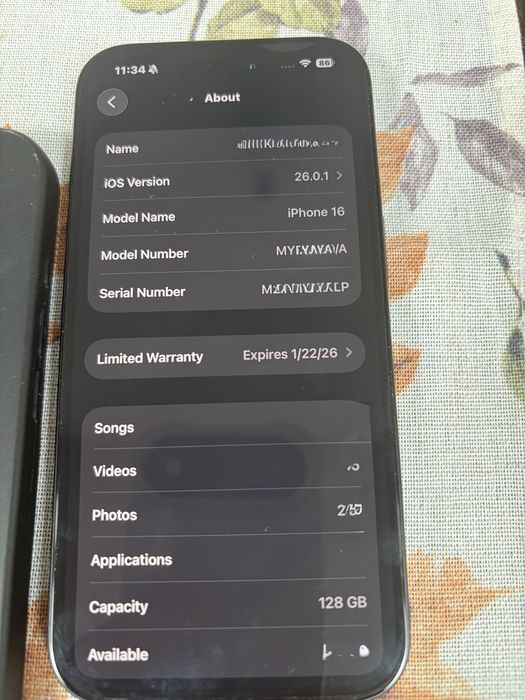 Iphone 16 Black 128GB