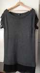 Rochie/tunica casmir lana si vascoza,gri L