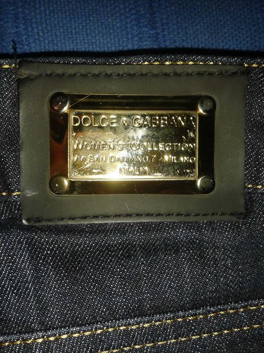 Blugi originali Dolce & Gabbana femei cu fiu auriu TRANSPORT GRATUIT