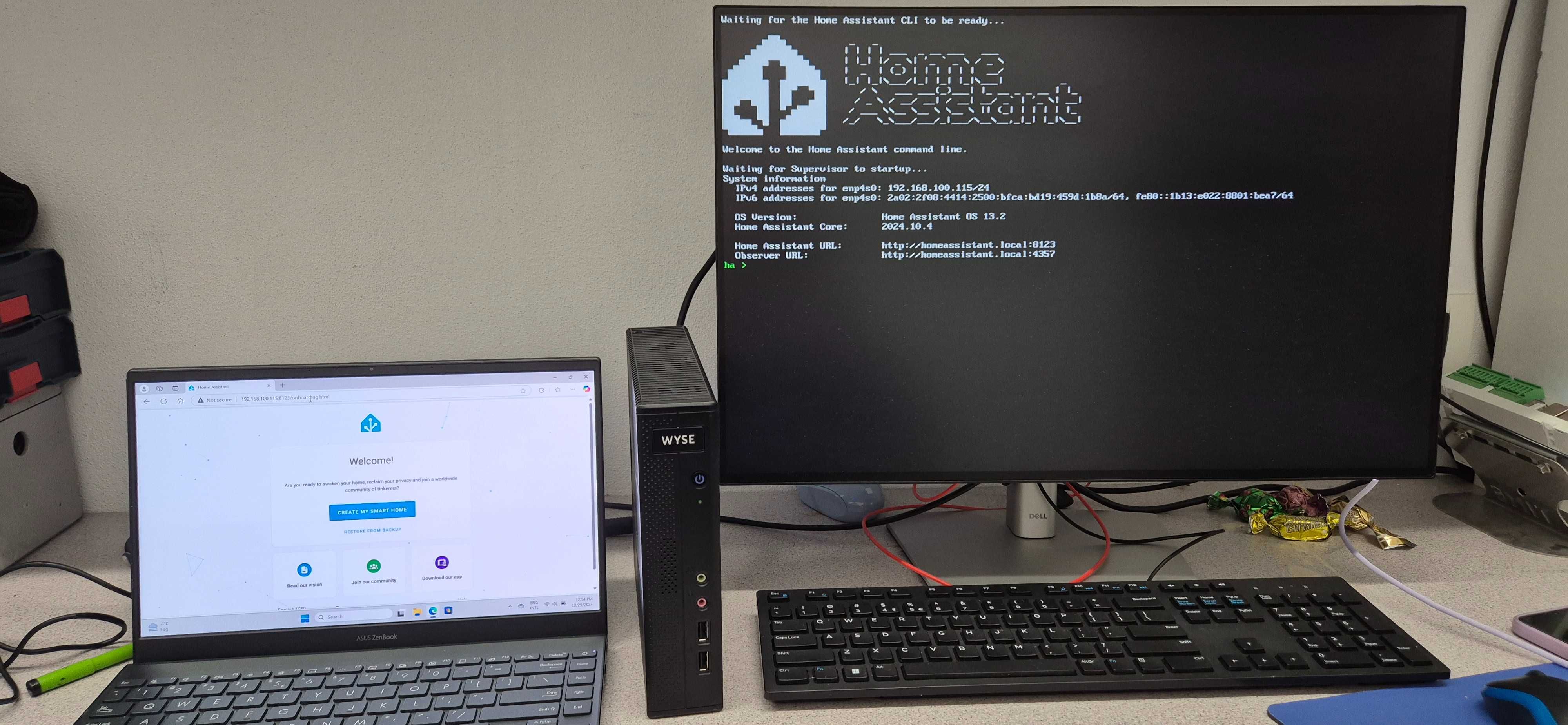 Mini PC DELL cu Home Assistant instalat