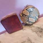 pudriere vintage piele soparla piton