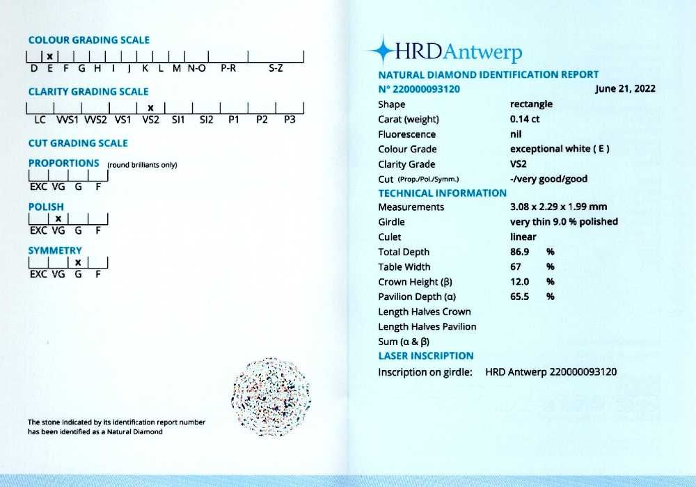Diamante dreptunghi 0,10-0,35 ct., cod 8890..8898,9096,9101,9680,9689