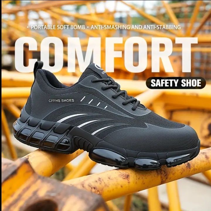 Adidași papuci cu protecție pentru muncă bombeu metalic