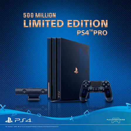 Playstation 4 Pro 2TB 500 million limited edition 12.02