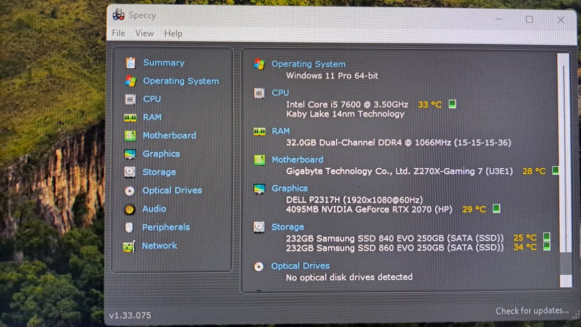 Pc gaming Intel I5 7600 / 32 GB RAM DDR4 / RTX 2070 / 2xSSD