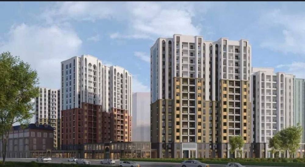 ЖК Assalom Bog'lar от Голден Хаус , квартира евродвушка. 40.9м2.