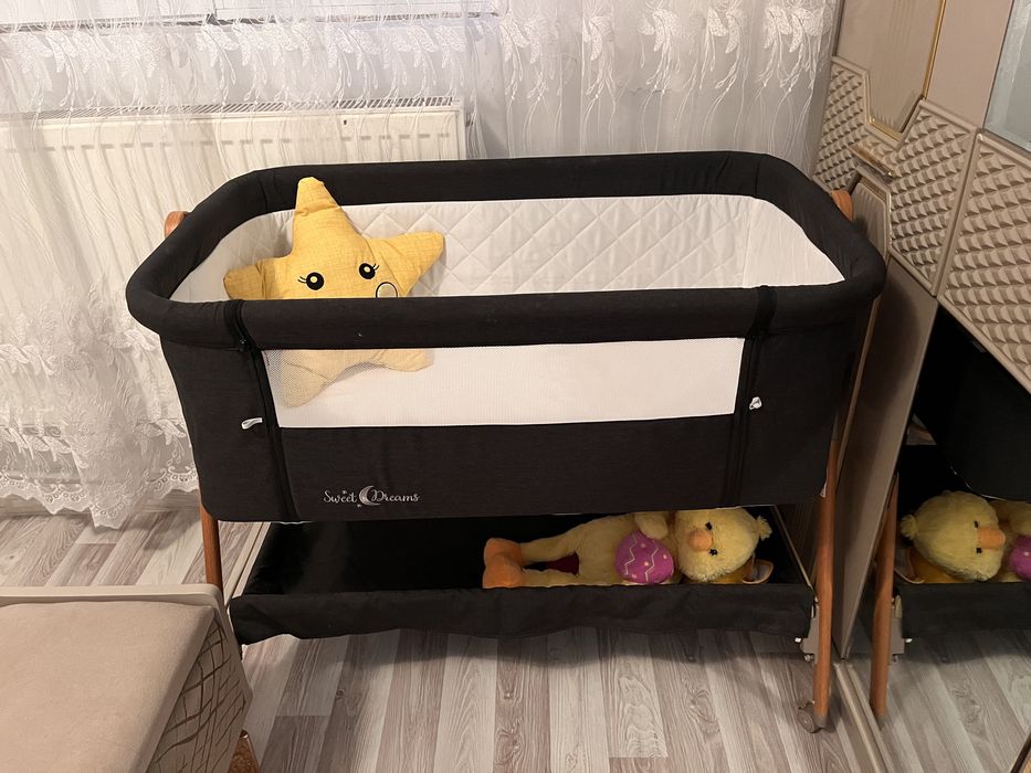 Бебешка кошара Chipolino next to me с падаща страница