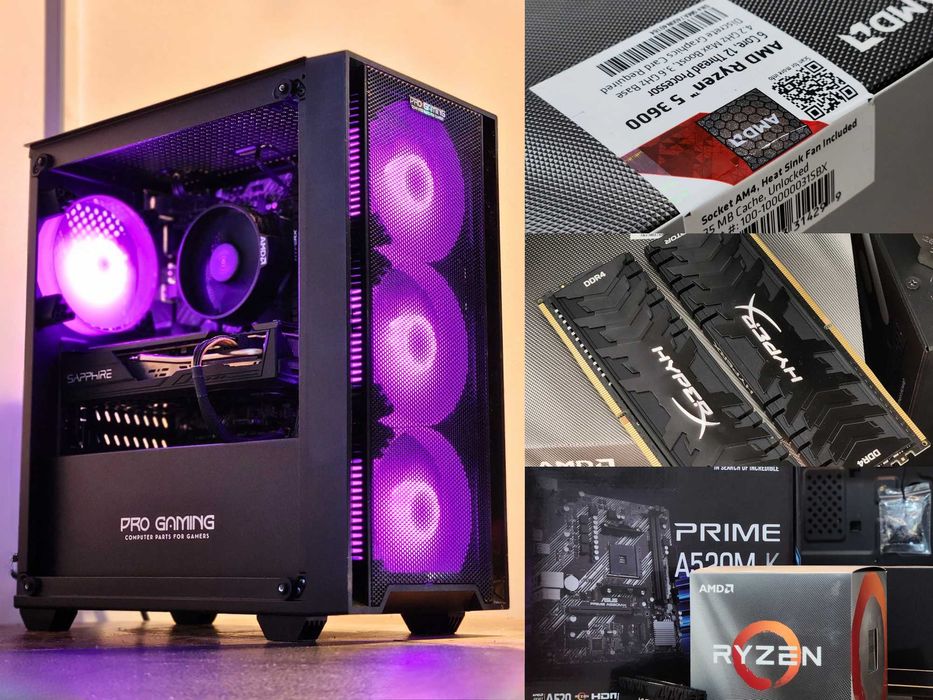 PC Gaming | Unitate 1080p | Componente noi | Ryzen 5 / 5700XT 8GB